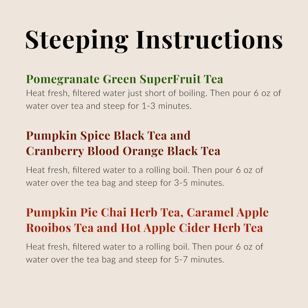 The Republic of Tea Hot Apple Cider Herb Tea, nostalgic spice aroma for chilly days.