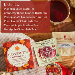 The Republic of Tea Pomegranate Green SuperFruit, refreshing blend with fruity green tea notes.