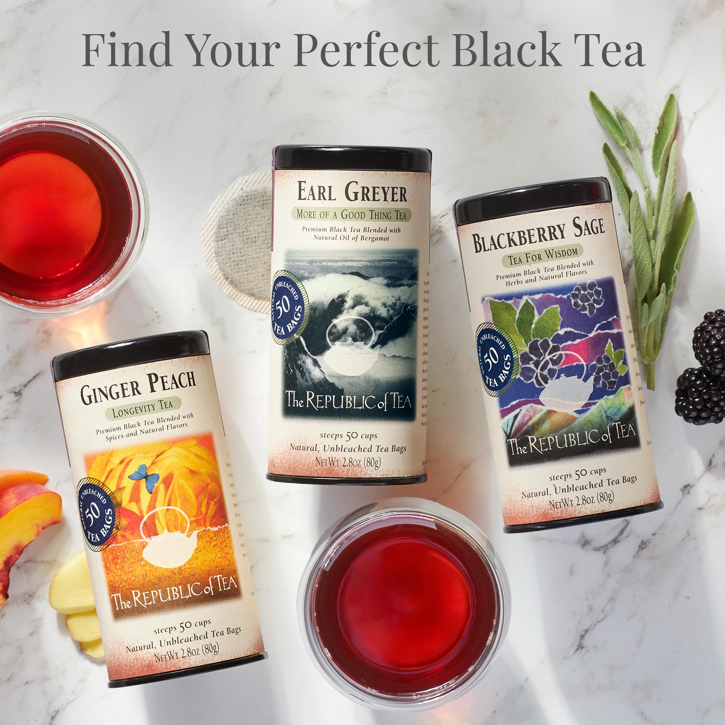 Caffeine note indicates the tea has lower caffeine than coffee per serving.