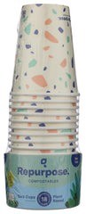 Repurpose 12oz hot cup 18-count in action for coffee, durable and eco-friendly.