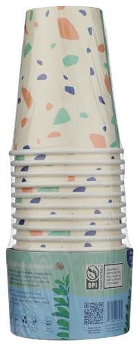 Repurpose compostable hot cups 12oz shown in a café setting, convenient and sustainable.