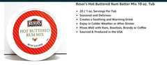 Reser's Hot Buttered Rum Mix tub open scoop – easy 1 Tbsp serving for 20 cups