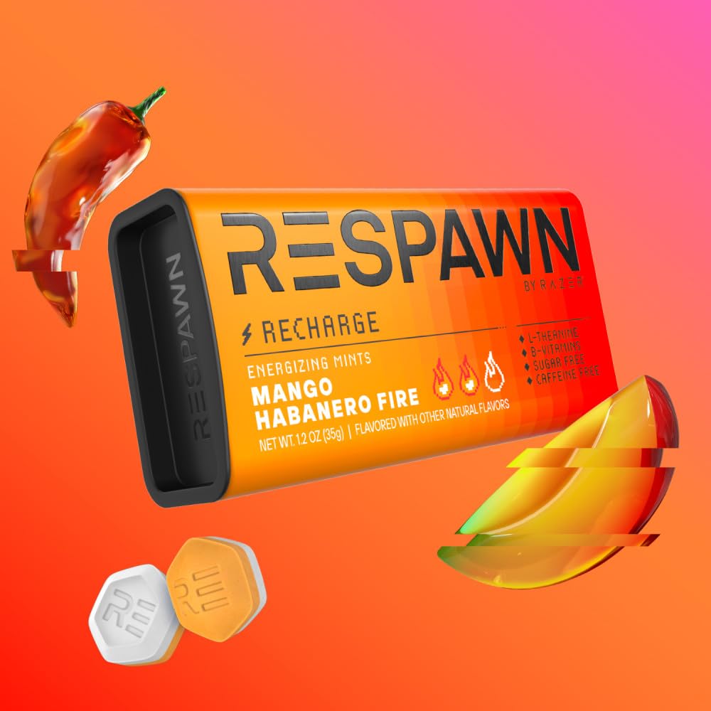 Sugar-free RESPAWN mints deliver bold flavor without sugar guilt