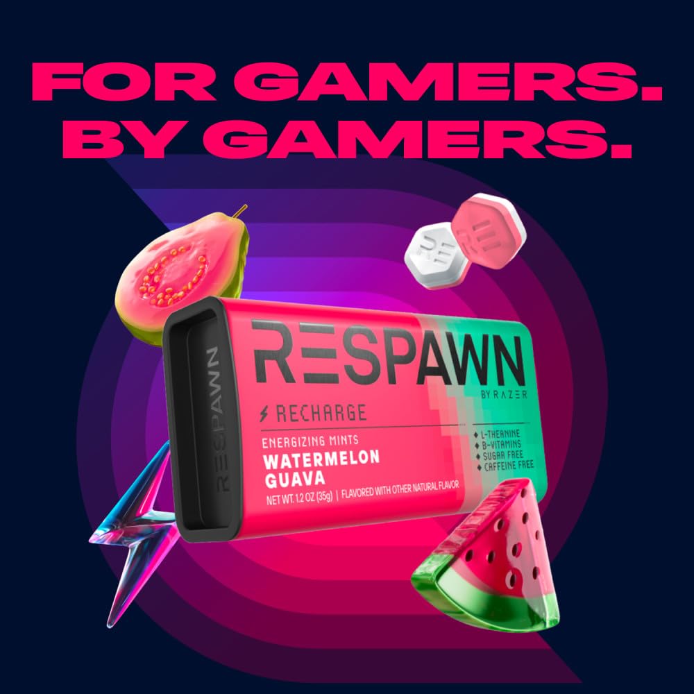 RESPAWN by Razer Watermelon Guava mints eight pack provide multiple refresh moments