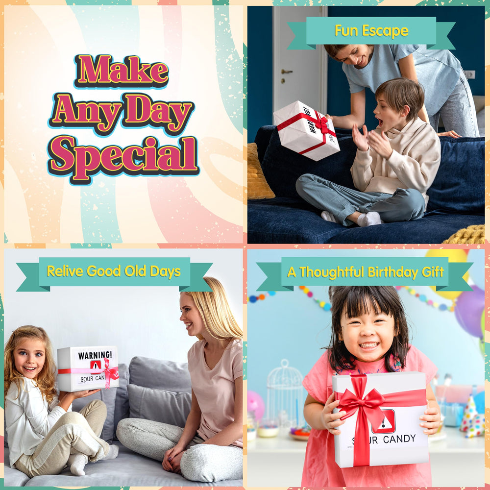 RETRO CANDY YUM gift box ready image highlights a ready-to-gift presentation