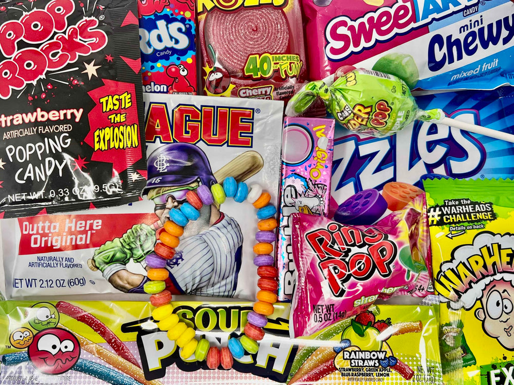 Retro Candy Yum packaging shot highlights gift-ready presentation.