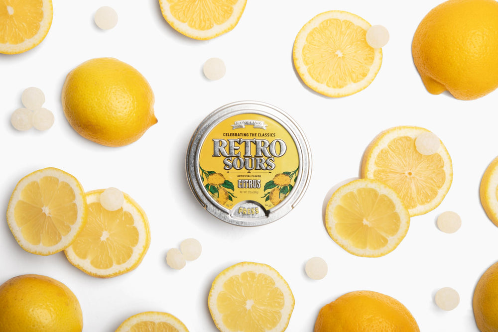 Retro Sours Nostalgia 90s packaging evokes memories while enjoying a modern treat.