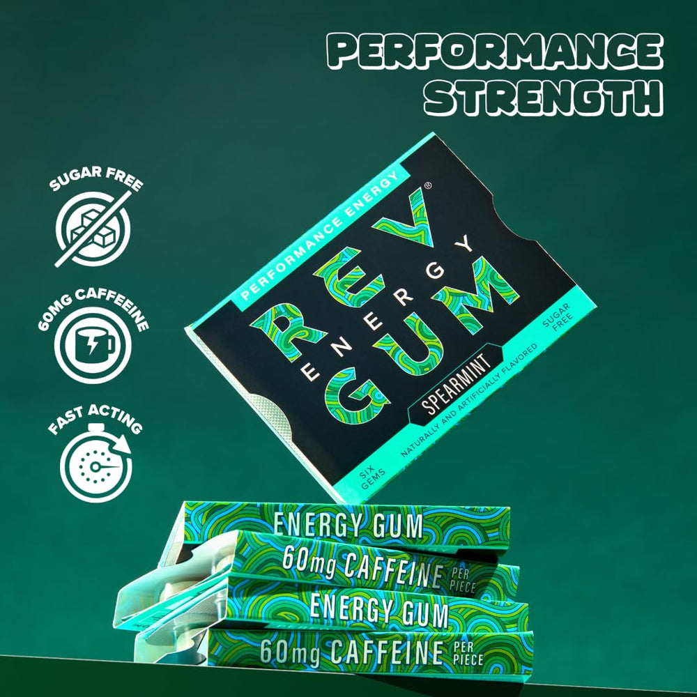 Rev Gum 12-pack carton displayed for easy shopping.