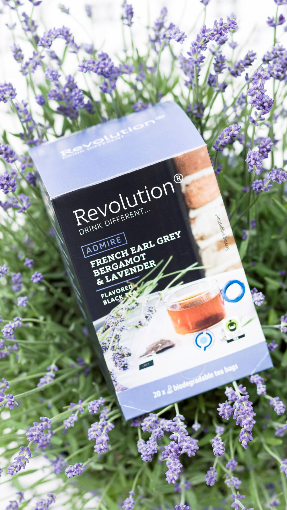 Revolution Tea black tea leaves showcase a bold base for a vibrant cup.