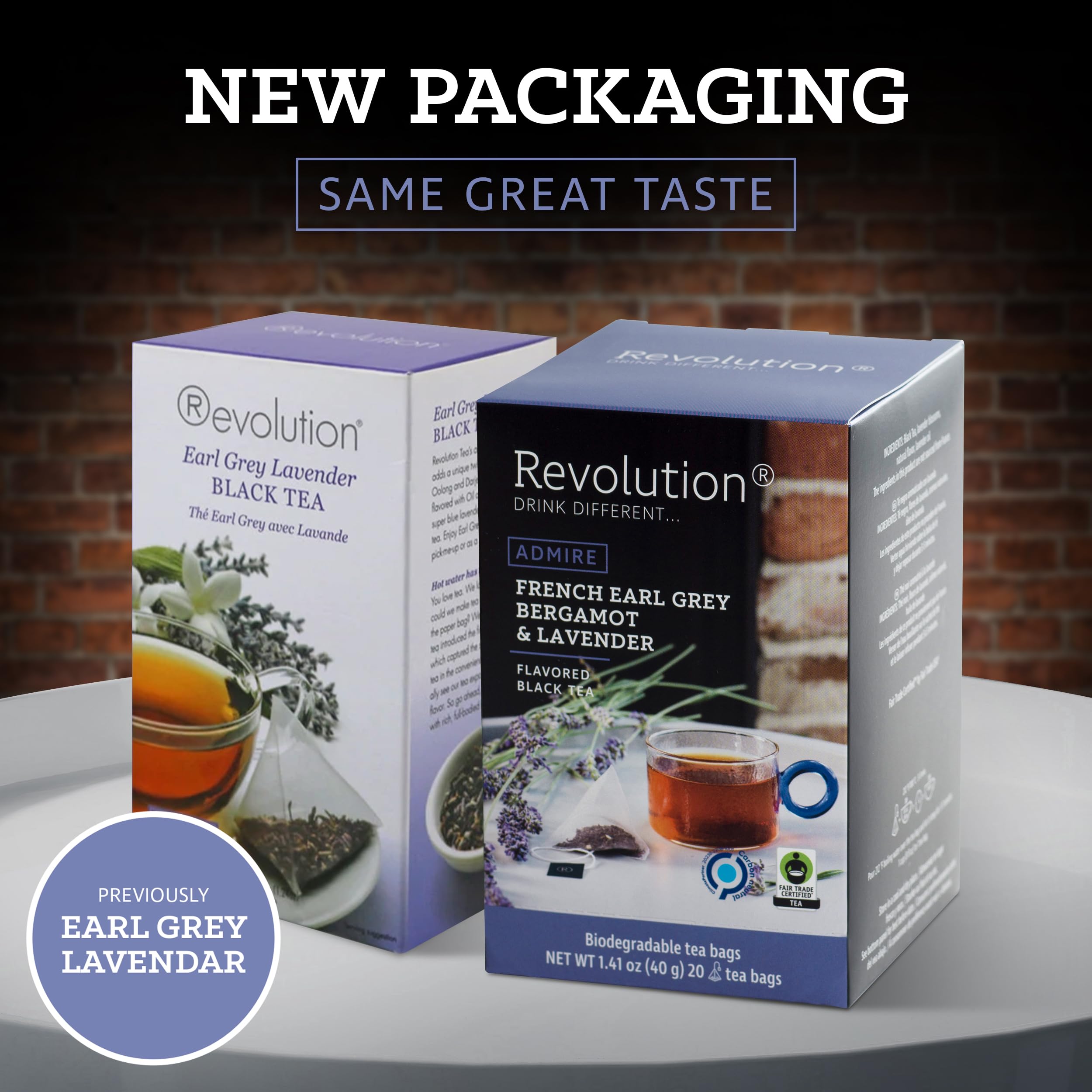 Revolution Tea full-leaf blend close-up suggests rich flavor and aromatic experience.