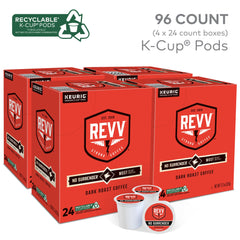 REVV No Surrender packaging box showing 96-count supply