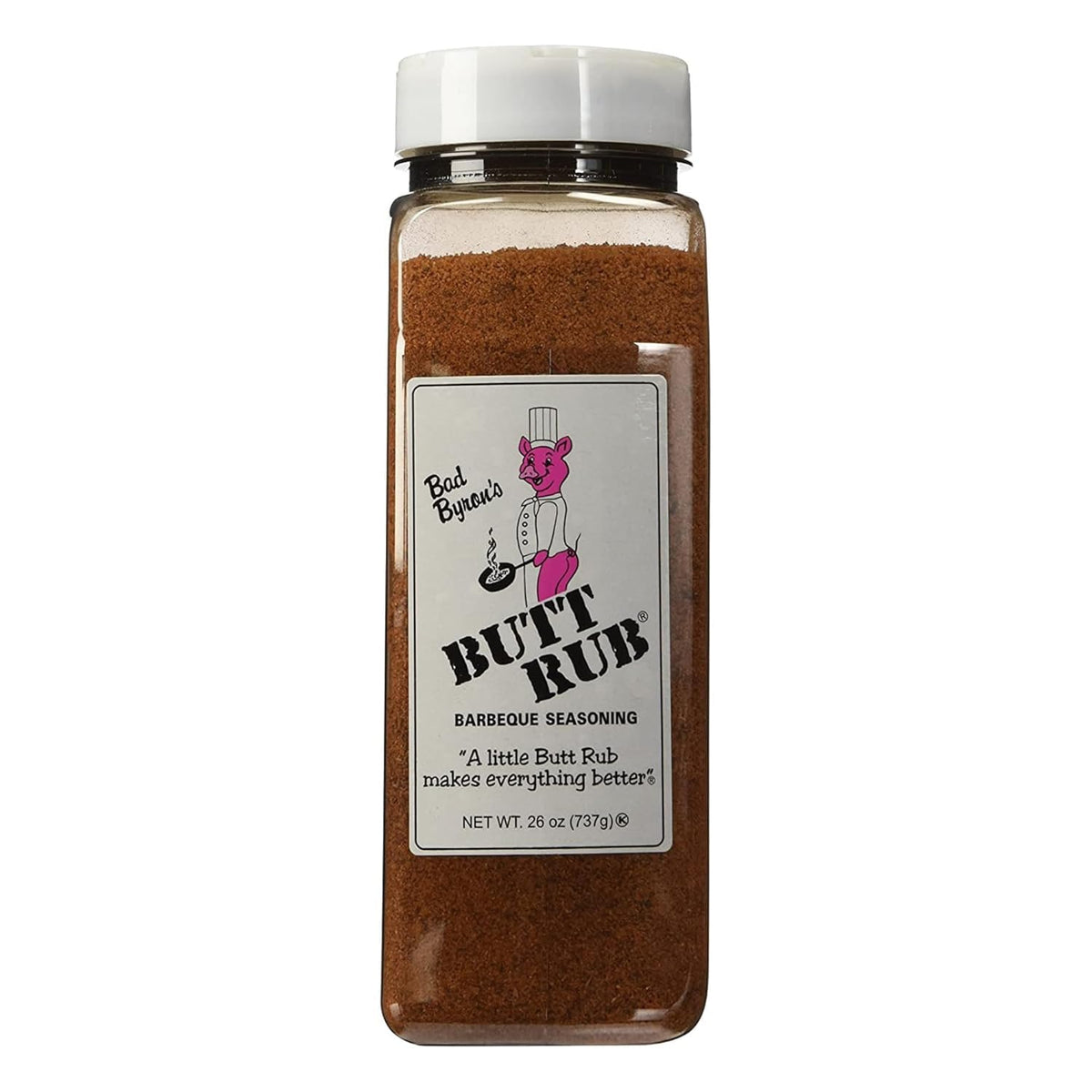Rex Bad Byron's Barbecue Rub shaker bottle ready to season meals with bold flavor.