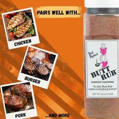 Rex Bad Byron's Barbecue Rub on beef steaks creates a robust crust.