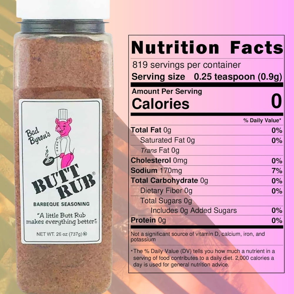 Rex Bad Byron's Barbecue Rub on pork ribs for smoky, balanced taste.