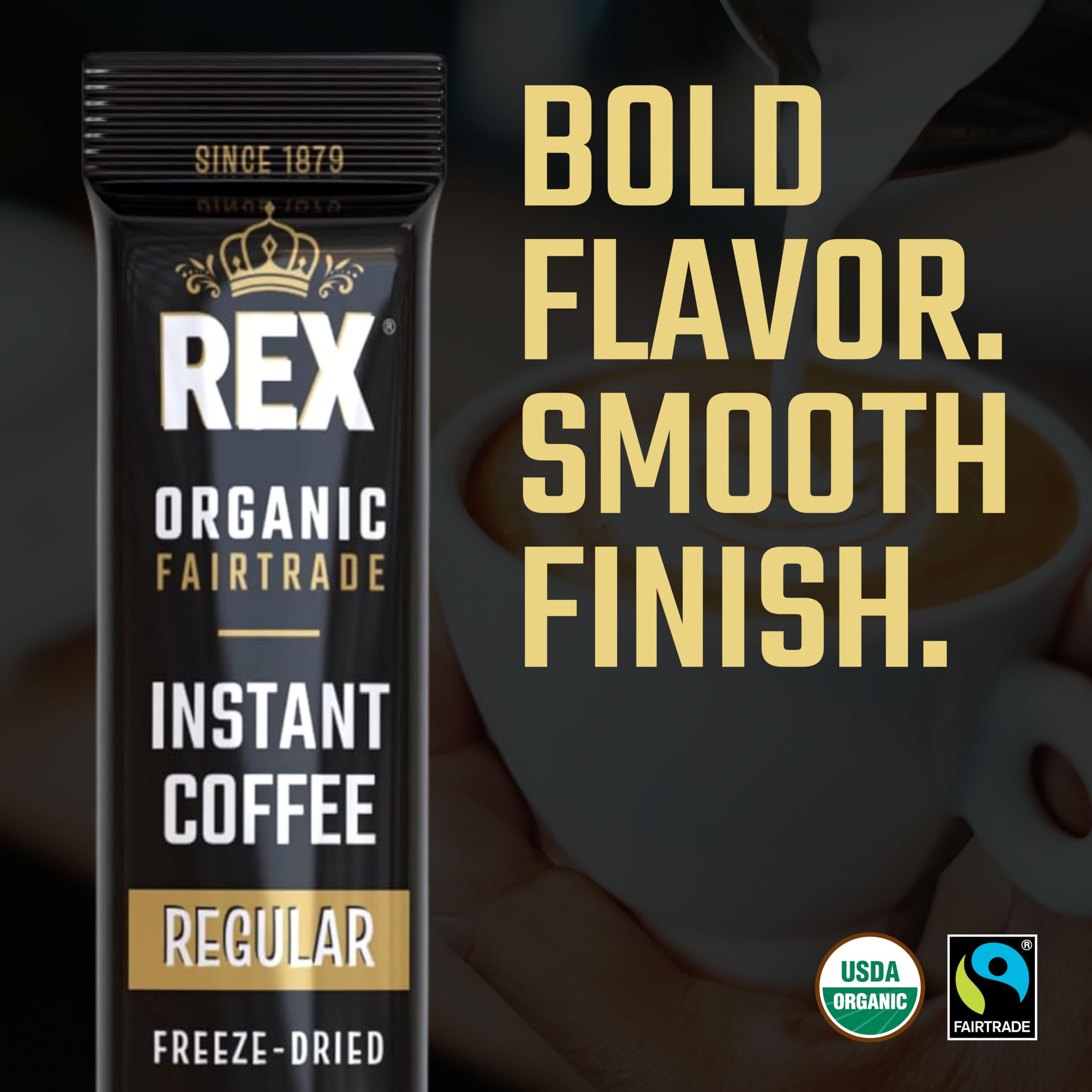 Rex Coffee 25 single-serve packs for on-the-go mornings