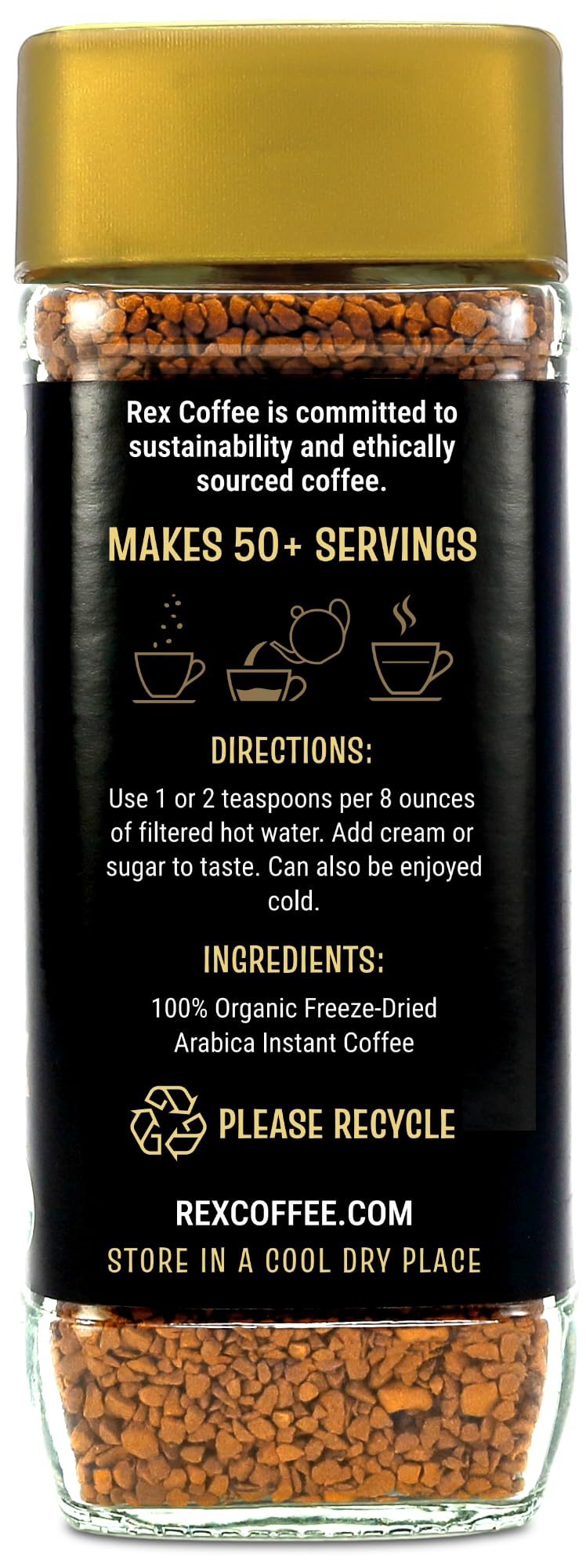 Rex Coffee arabica beans highlight premium quality and aroma in every cup.
