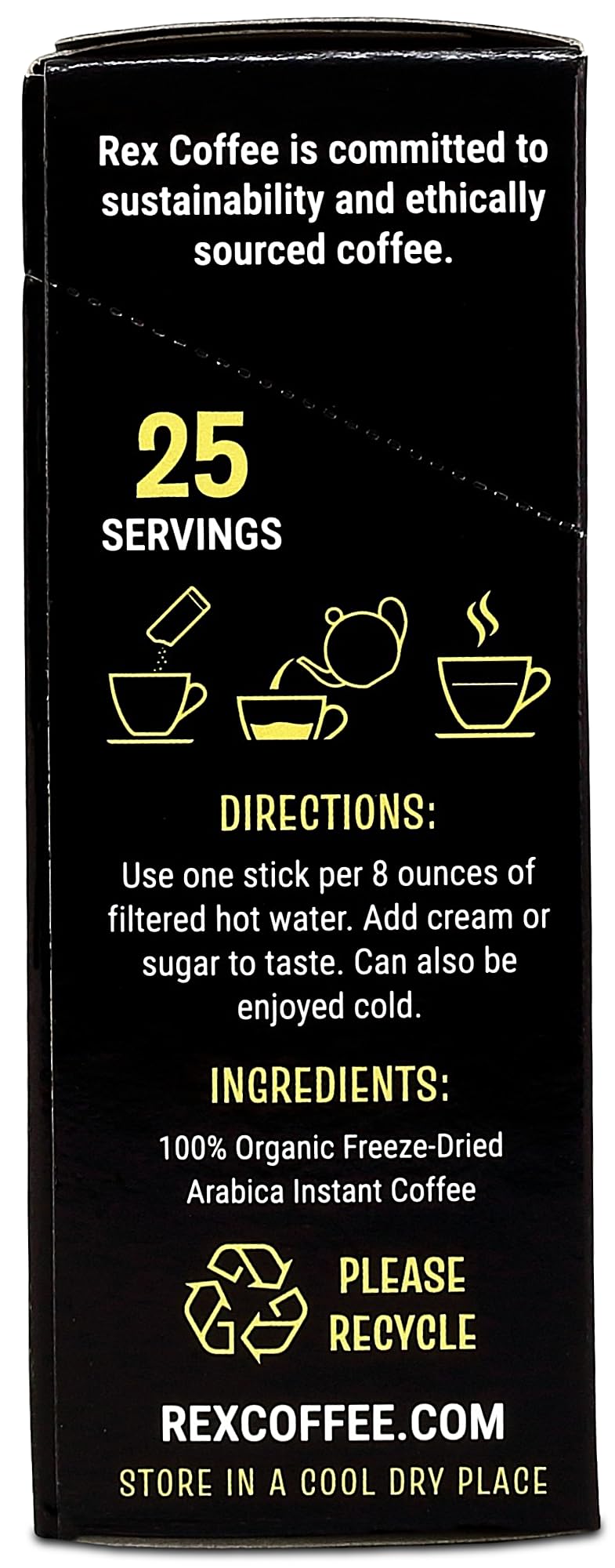 Rex Coffee medium roast Arabica beans deliver smooth flavor