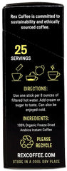 Rex Coffee medium roast Arabica beans deliver smooth flavor