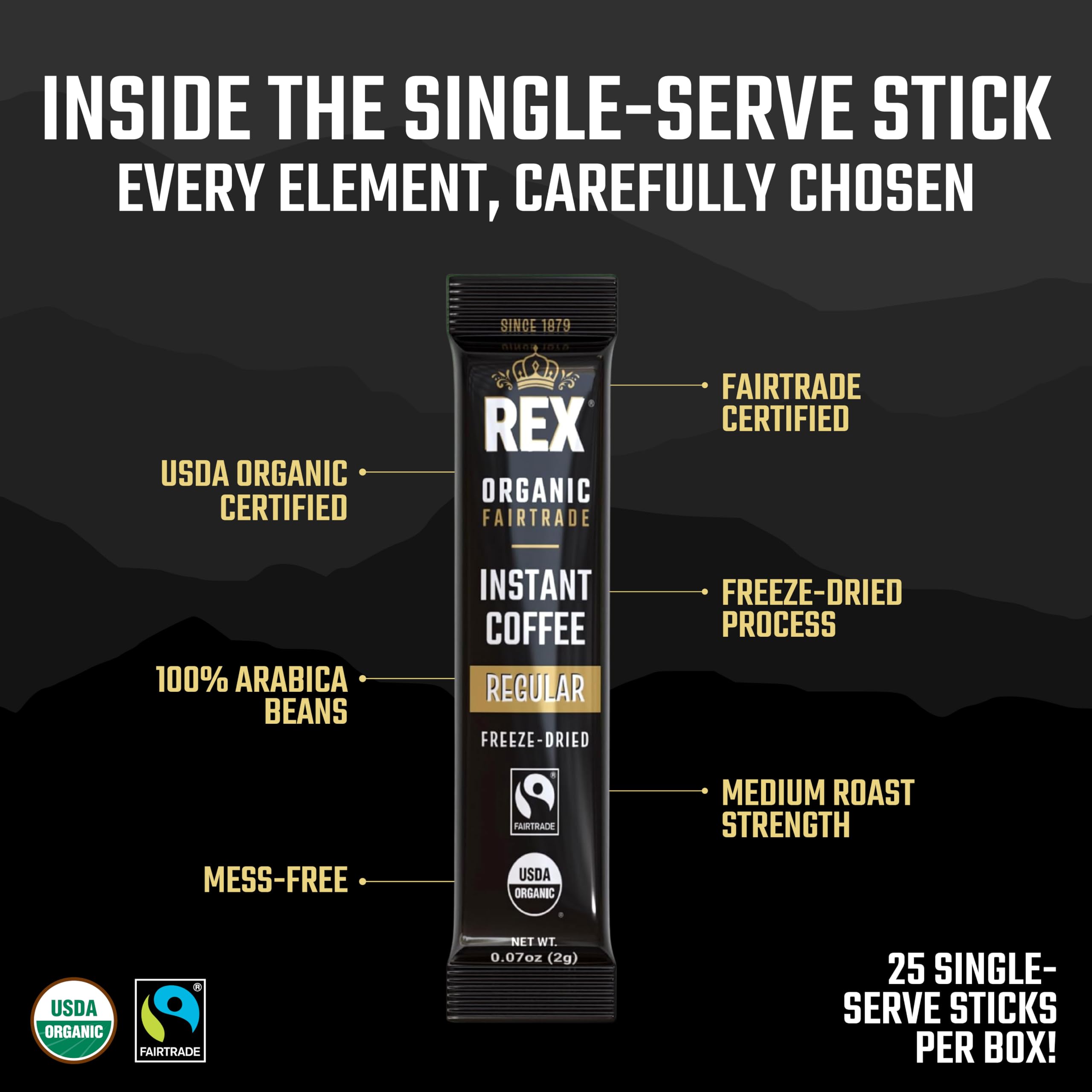 Rex Coffee smooth aroma and full-bodied taste in an instant
