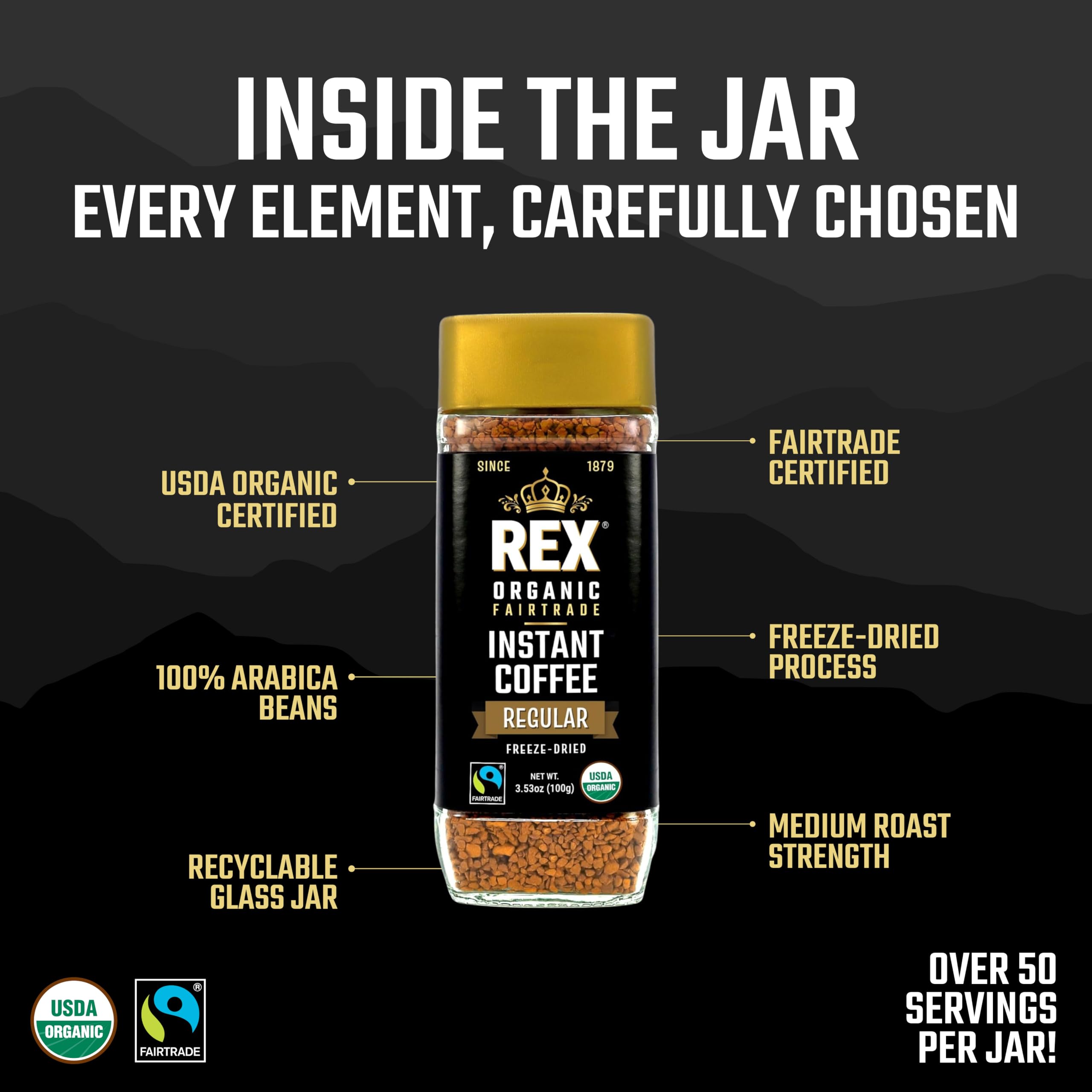 Rex Coffee steaming cup invites a bold aroma at home.