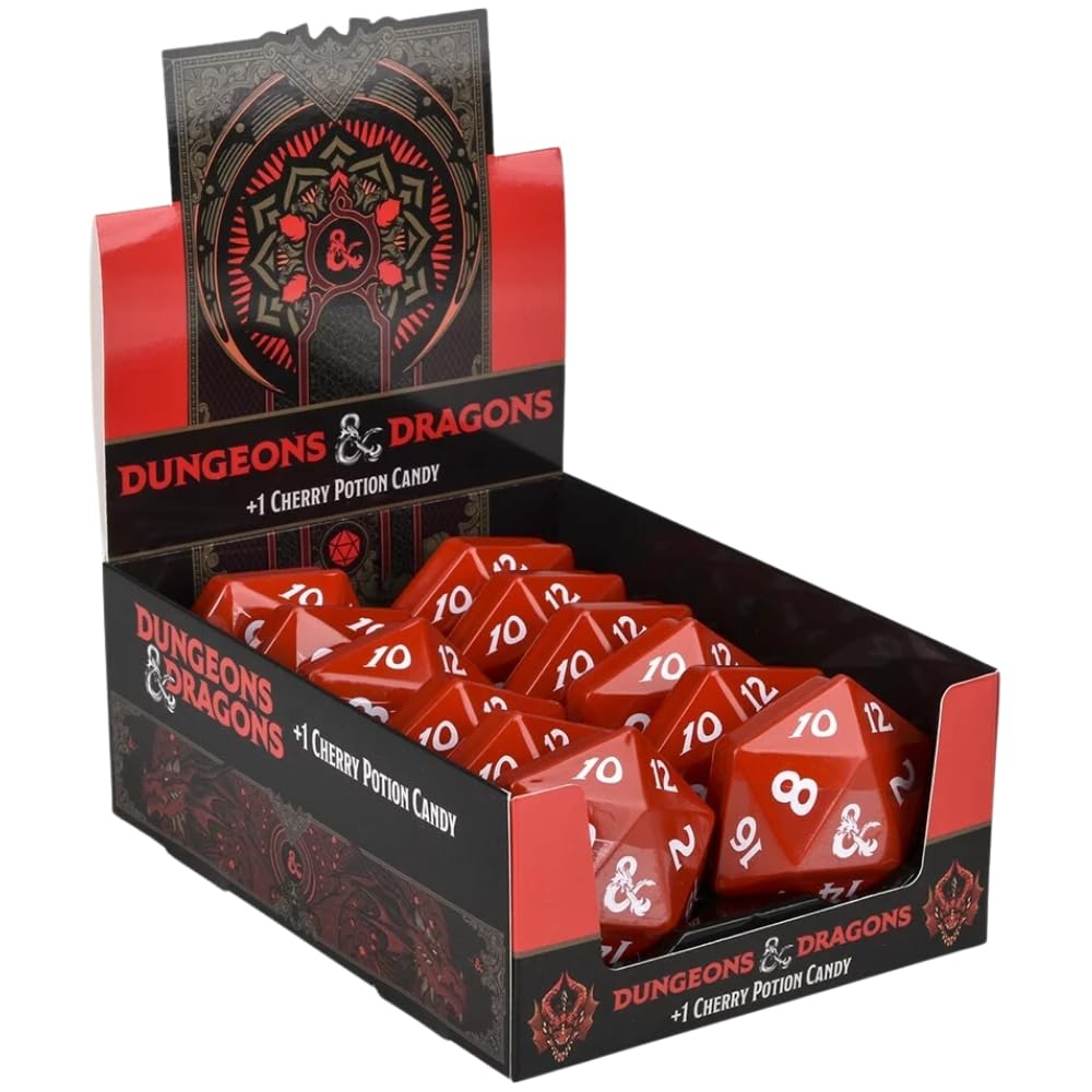 Rhode Island Novelty Boston America D&amp;D D20 sour candy tin collection for fans.