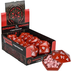Rhode Island Novelty Boston America D&amp;D D20 sour candy tin front view, collectible gaming snack.