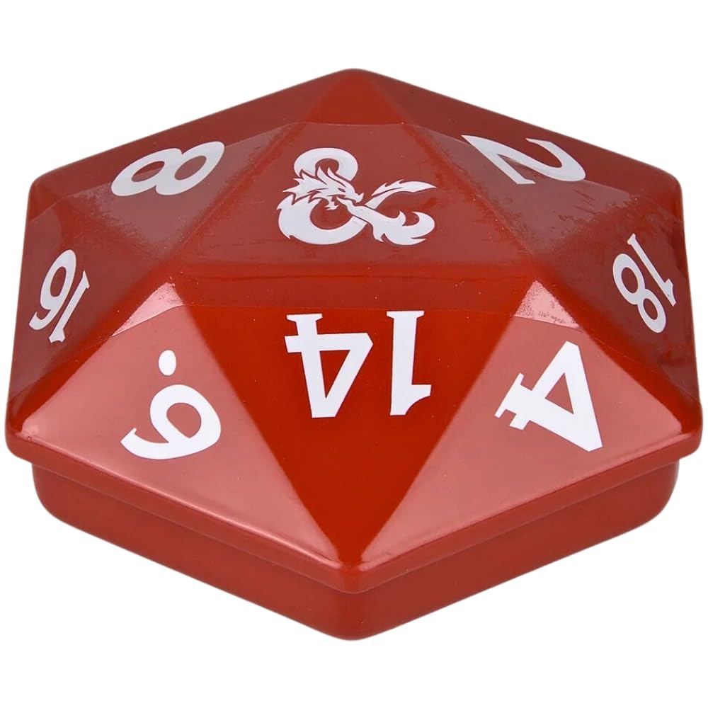 Rhode Island Novelty Boston America D&amp;D D20 sour candy tin open view for tasting.
