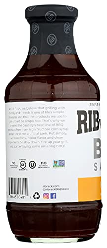 Rib Rack BBQ Sweet Honey grilled side view with glossy finish