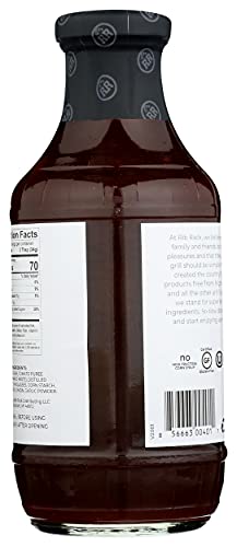 Rib Rack BBQ Sweet Honey ingredients label close-up for quality sourcing