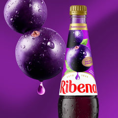 Ribena bottle with measuring cup for easy dilution.