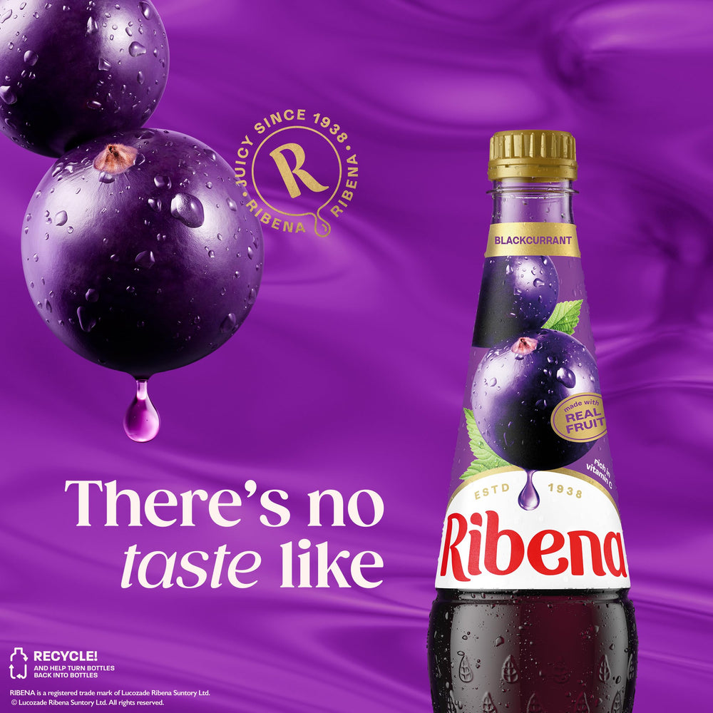 Ribena concentrate dilution idea for home drinks.