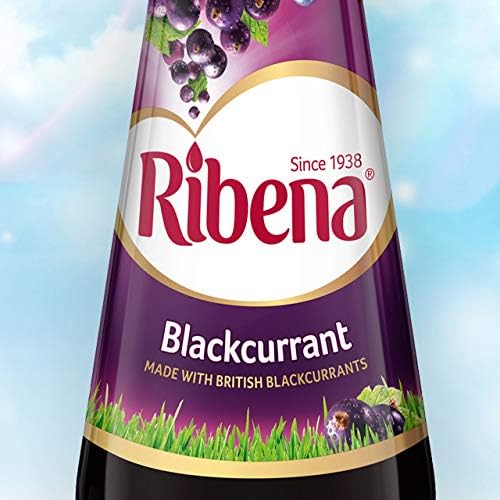 Ribena Original Blackcurrant Drink poured into a glass, ready to enjoy