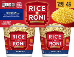 Rice-A-Roni Chicken 4pk Cups steaming, perfect for weeknight dinners.