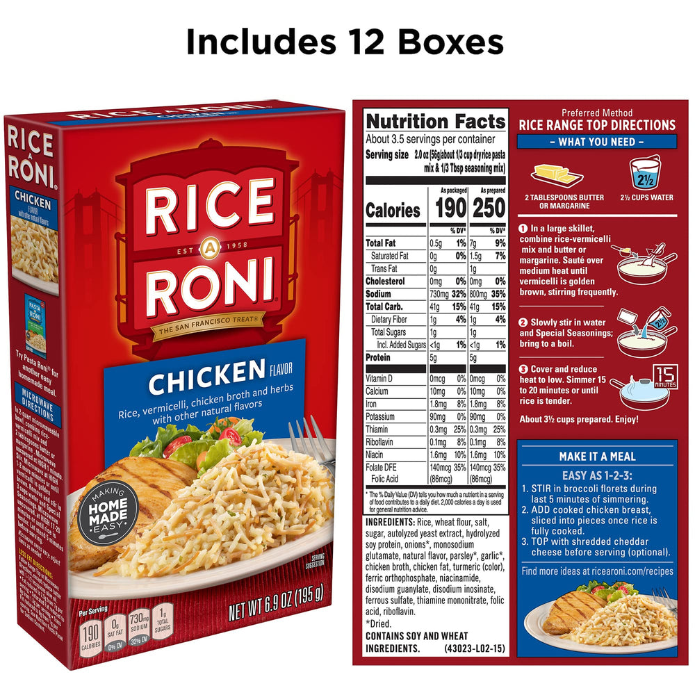 Rice-A-Roni Chicken cooking pot close-up showing simmering flavor.