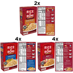 Rice-A-Roni Chicken box highlights convenient weeknight dinner option.