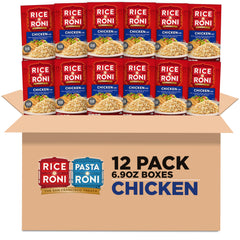 Rice-A-Roni Chicken lower-sodium box ideal for quick weeknight sides.