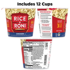 Rice-A-Roni Chicken Flavor cups—great as a snack or side in a cup