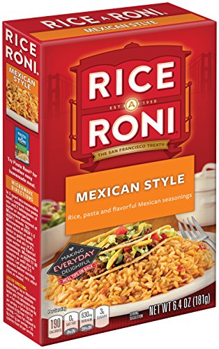 Rice-A-Roni Mexican Style cooks in about 15 minutes