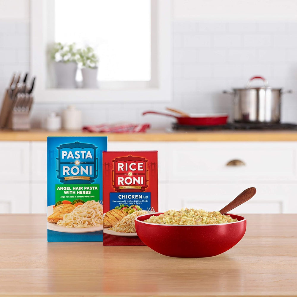 Rice-A-Roni with chicken pairing ready for a simple meal