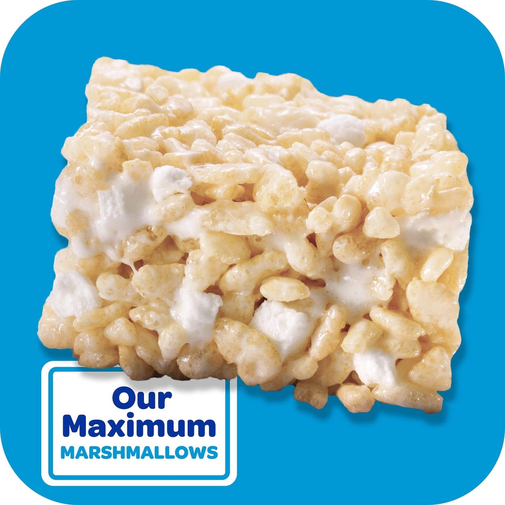 Rice Krispies Treats bars in lunchbox highlighting chewy texture
