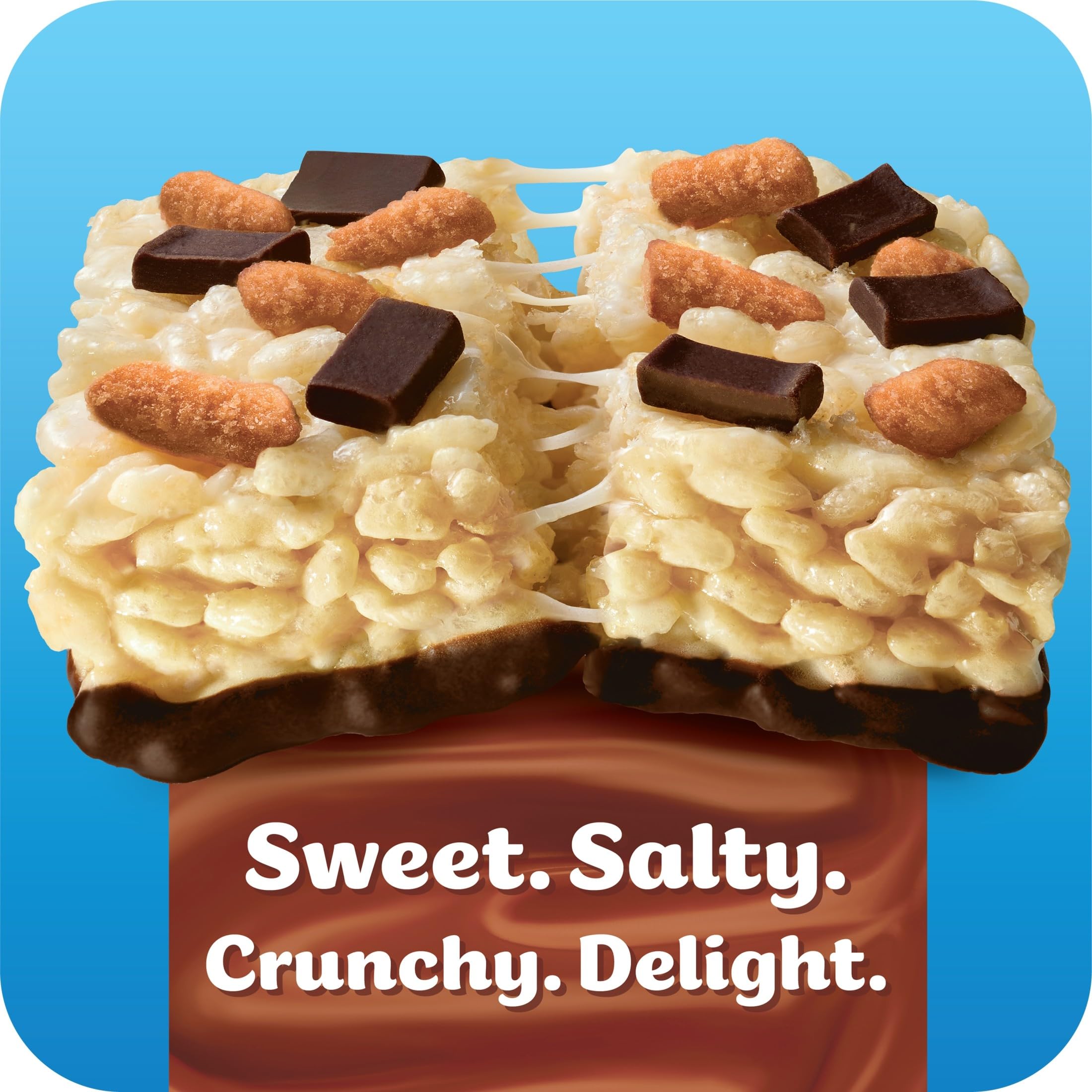 Marshmallow texture highlighted in Rice Krispies Treats Bliss bar
