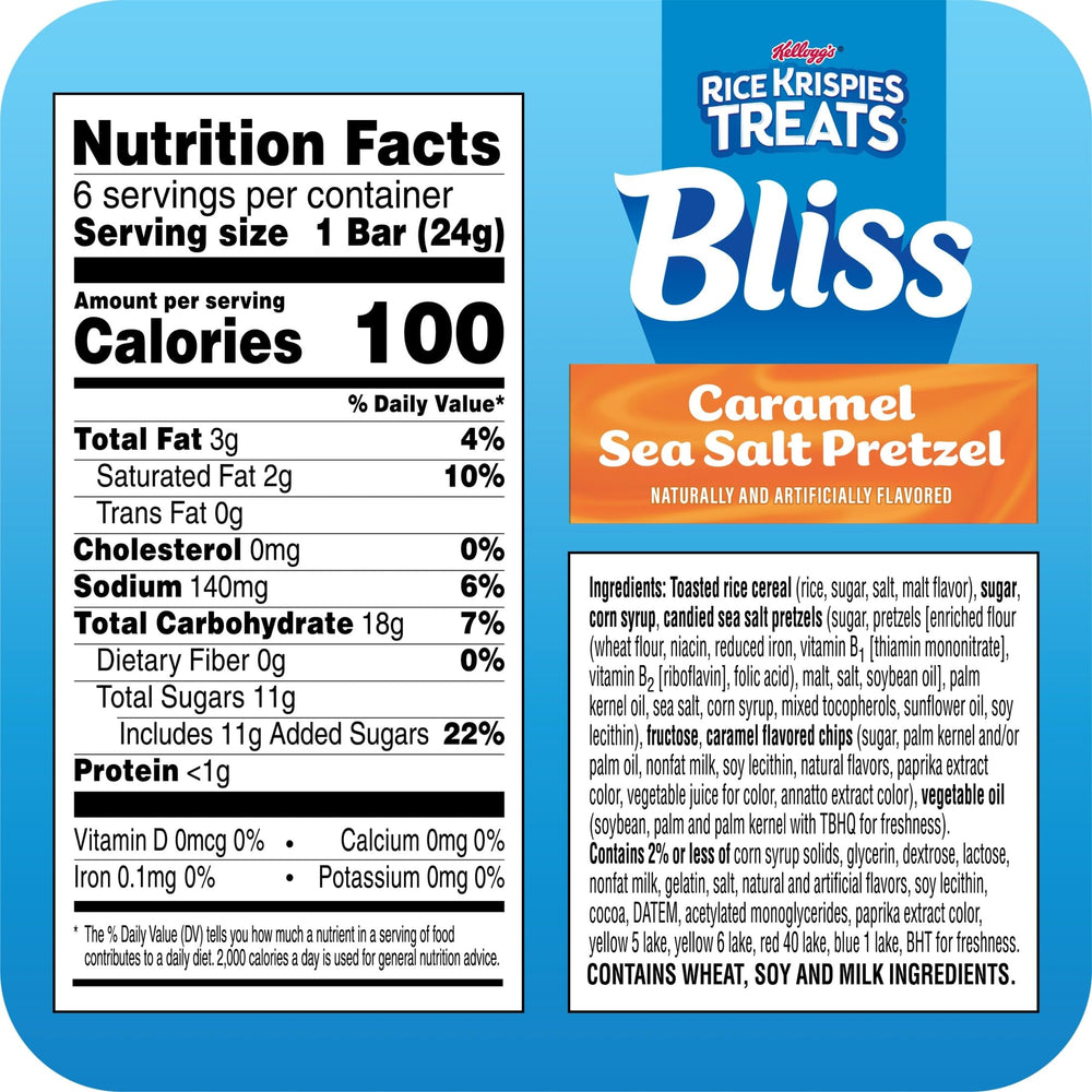 Rice Krispies Treats Bliss crispy marshmallow squares show a classic chewy texture