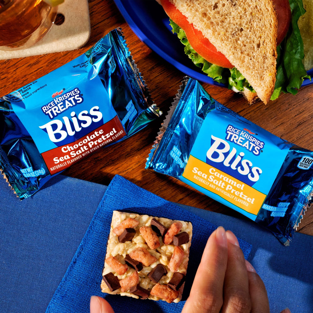 Rice Krispies Treats Bliss on-the-go snack packs stay fresh for travel