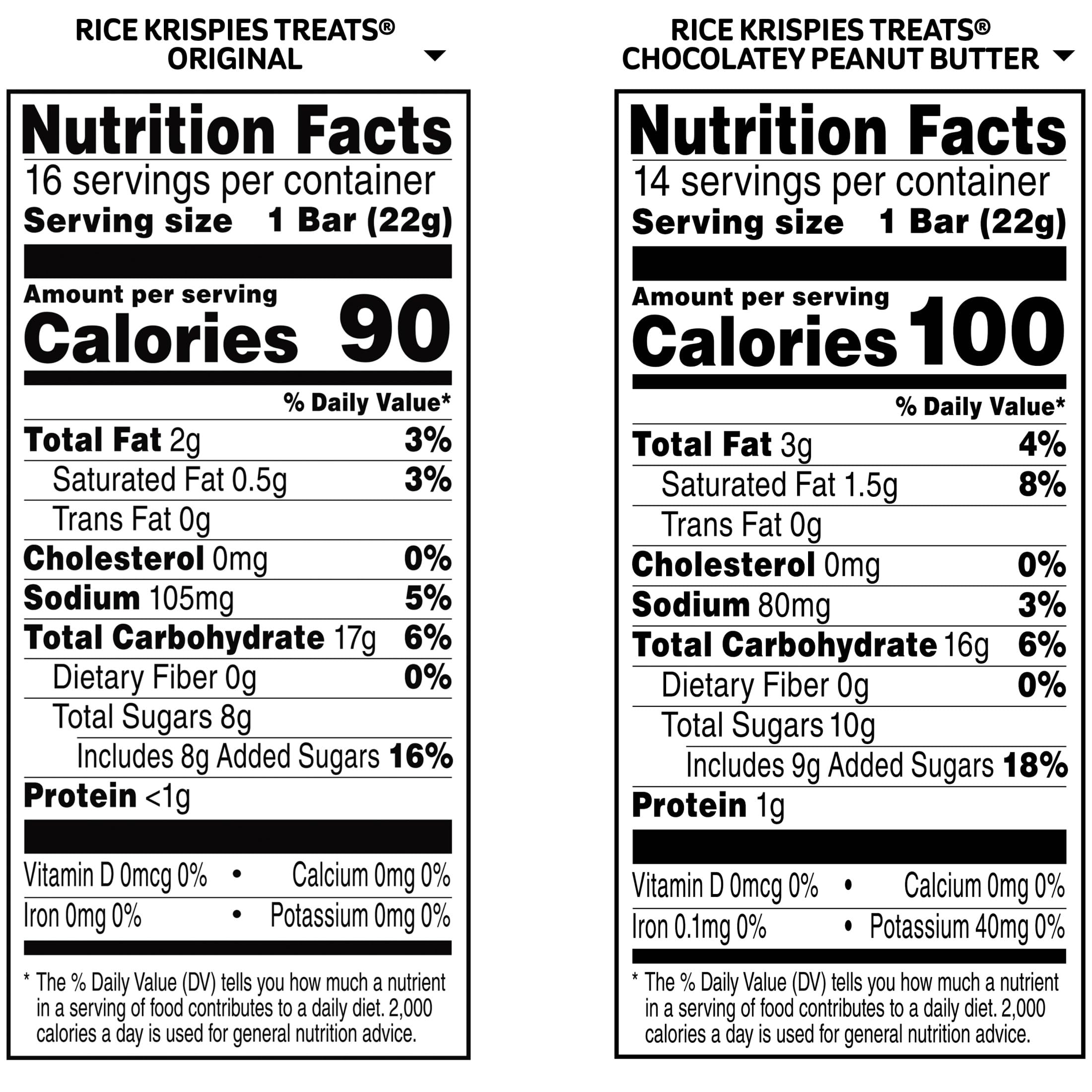 Rice Krispies Treats Chocolatey Peanut Butter bars close-up, creamy peanut butter flavor, perfect comfort snack.