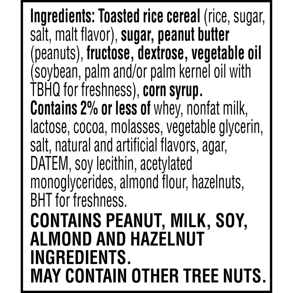 Rice Krispies Treats chocolatey peanut butter square with melted center, classroom-ready