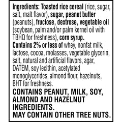 Rice Krispies Treats chocolatey peanut butter square with melted center, classroom-ready
