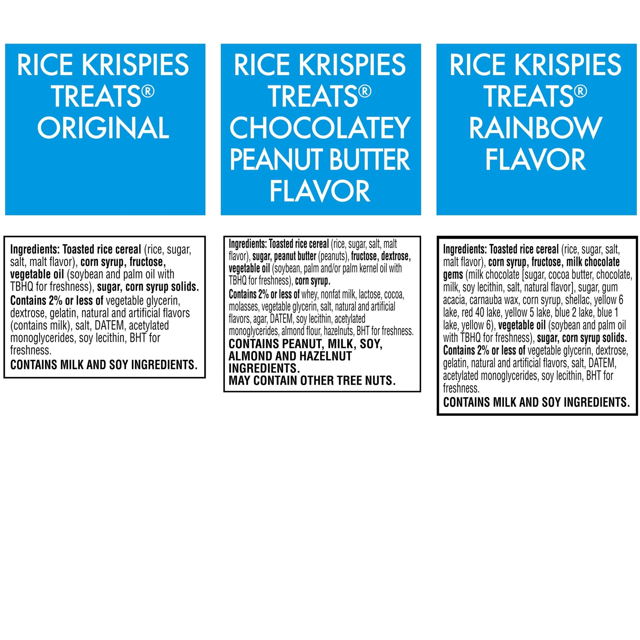 Rice Krispies Treats Chocolatey Peanut Butter square, peanut butter with chocolatey flavor