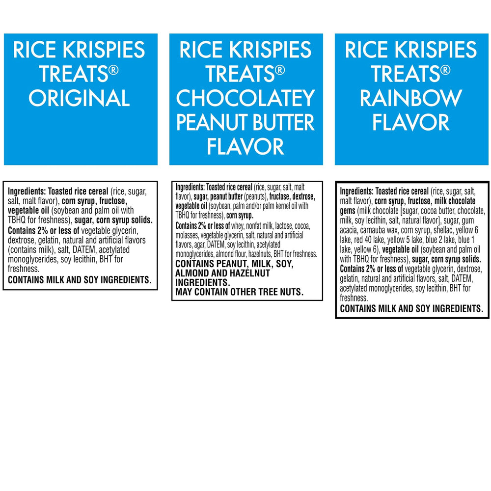 Rice Krispies Treats Chocolatey Peanut Butter square, peanut butter with chocolatey flavor