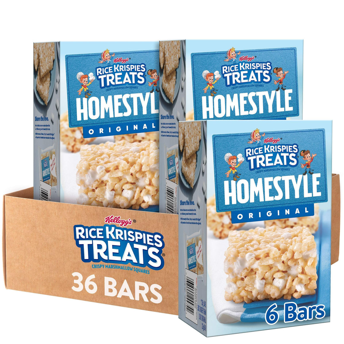 Rice Krispies Treats Homestyle Original box for family snack time