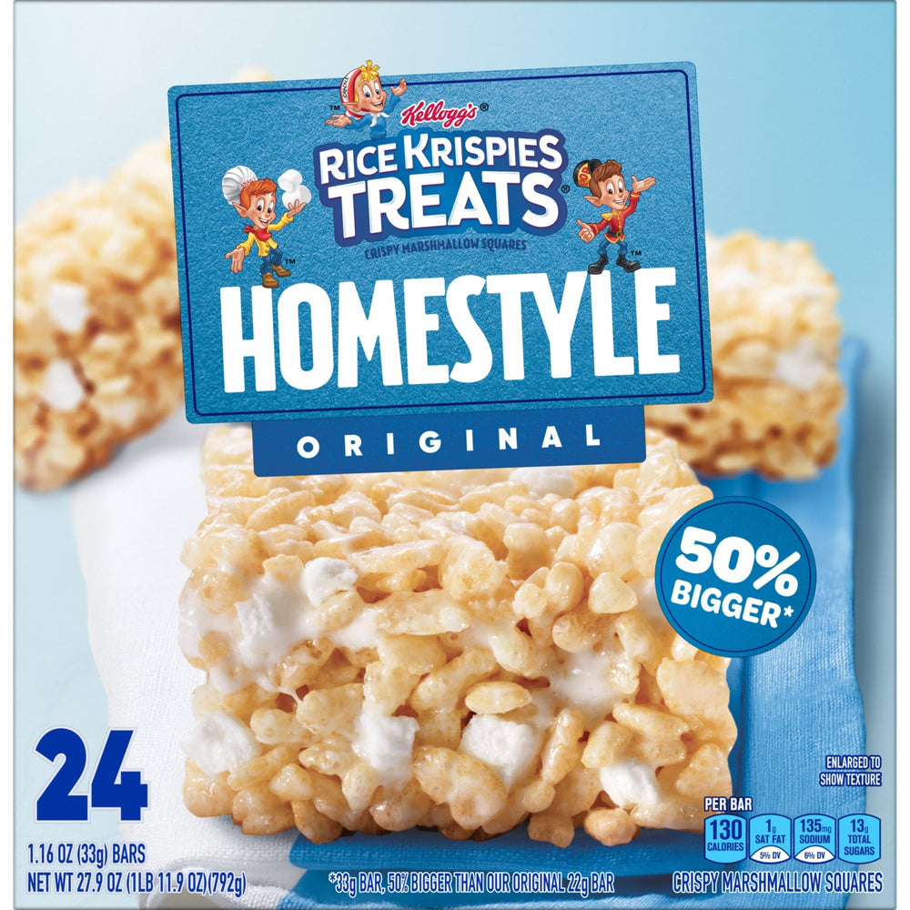Rice Krispies Treats Homestyle Original travel box on-the-go snacking.